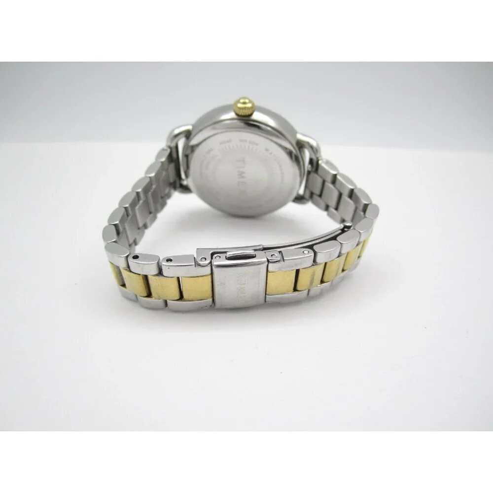 Women Timex Mother of Pearl Quartz WR Analog‎ 34mm Watch (H718) 
